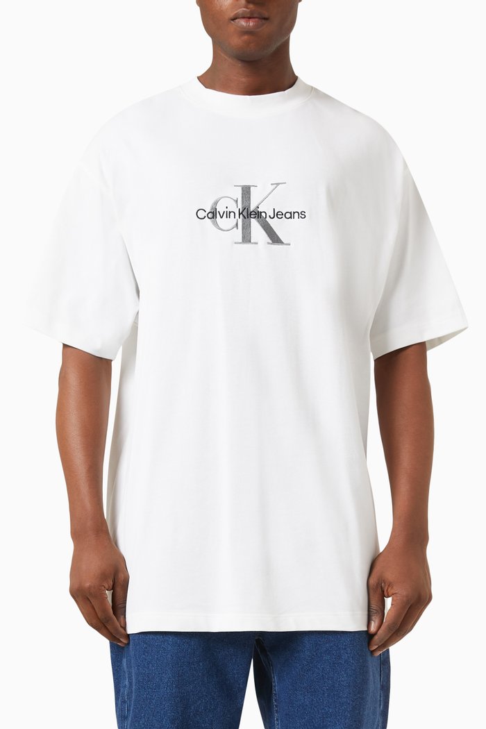 

Monogram Oversized-fit T-shirt in Cotton, White