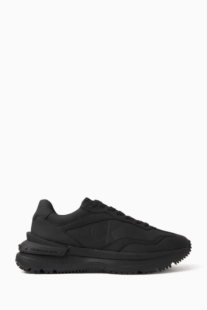 

Chunky Runner Low-top Sneakers in Neoprene, Black
