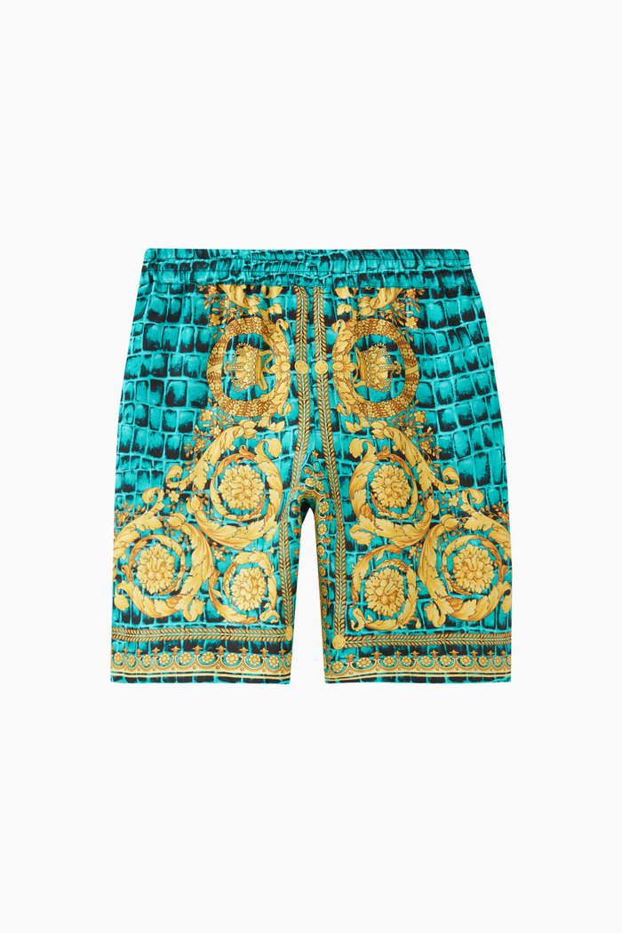 

Barocco-Print Shorts in Silk, Multicolour
