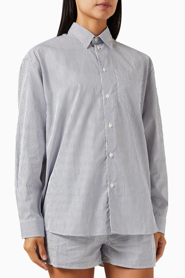 

SRC Oversized Shirt in Cotton, Blue