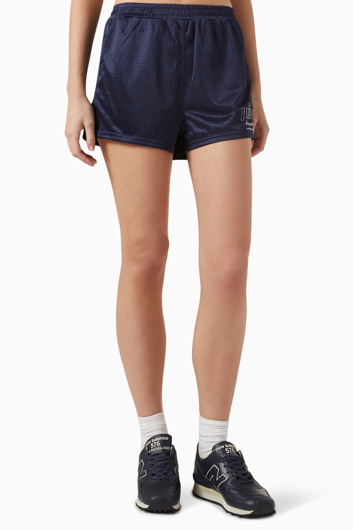 

x Prince Health Mesh Disco Shorts, Blue