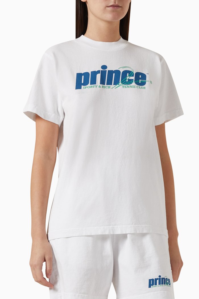 

x Prince Rebound T-shirt in Cotton, White