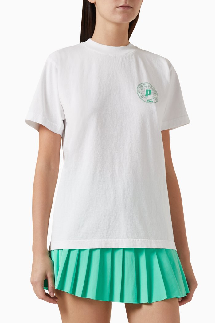 

Net T-shirt in Cotton-jersey, White