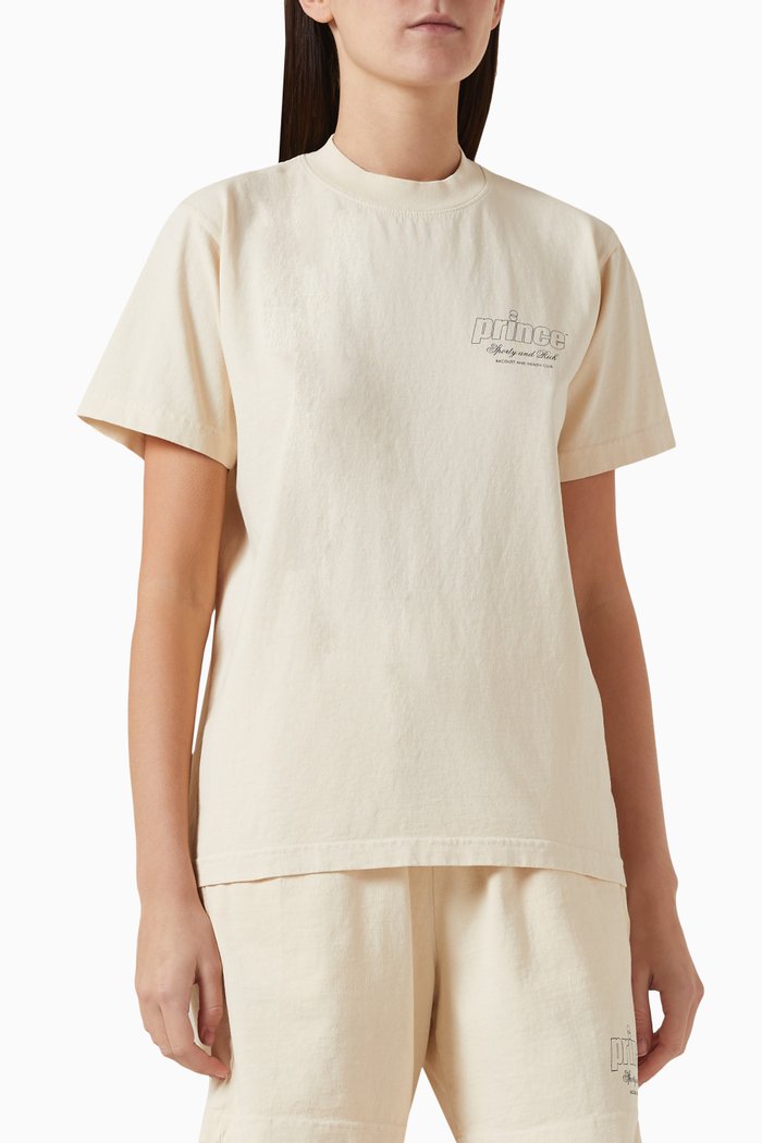 

x Prince Health T-shirt in Cotton, Neutral