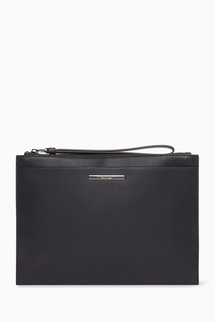 

Pouch in Faux Leather, Black