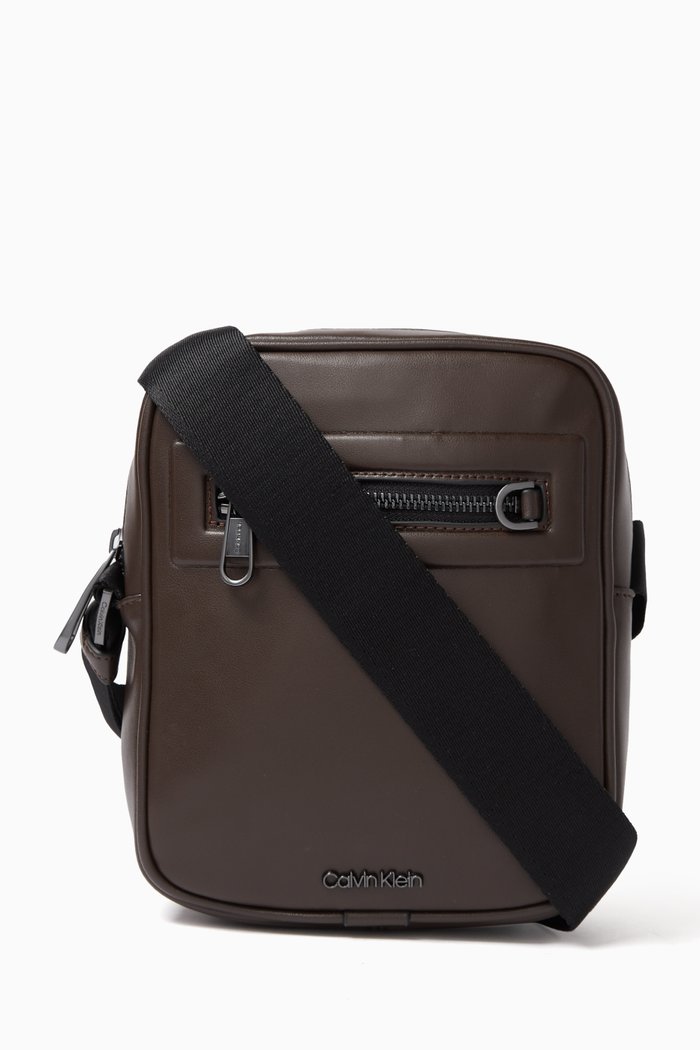 

Small Crossbody Reporter Bag, Brown