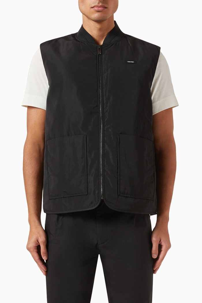 

Logo-Patch Vest in Nylon, Black