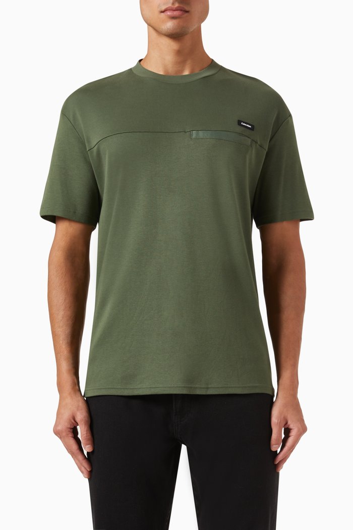 

Micro Logo T-shirt in Cotton, Green