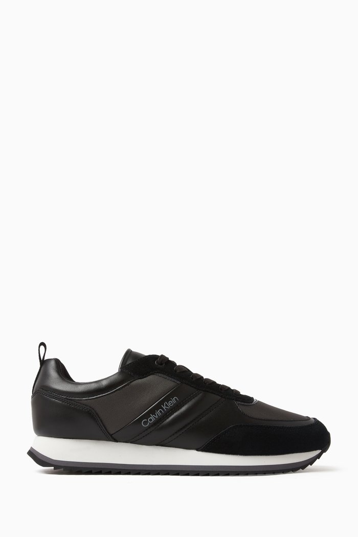 

Logo Sneakers in Leather, Black