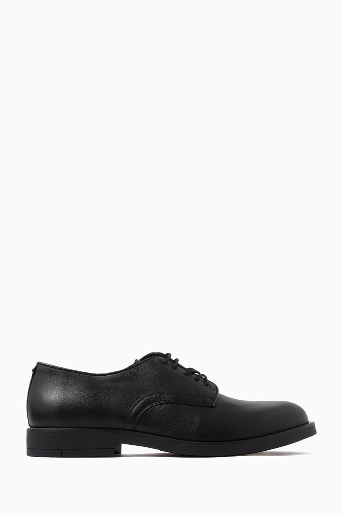 

Derby Shoes in Leather, Black