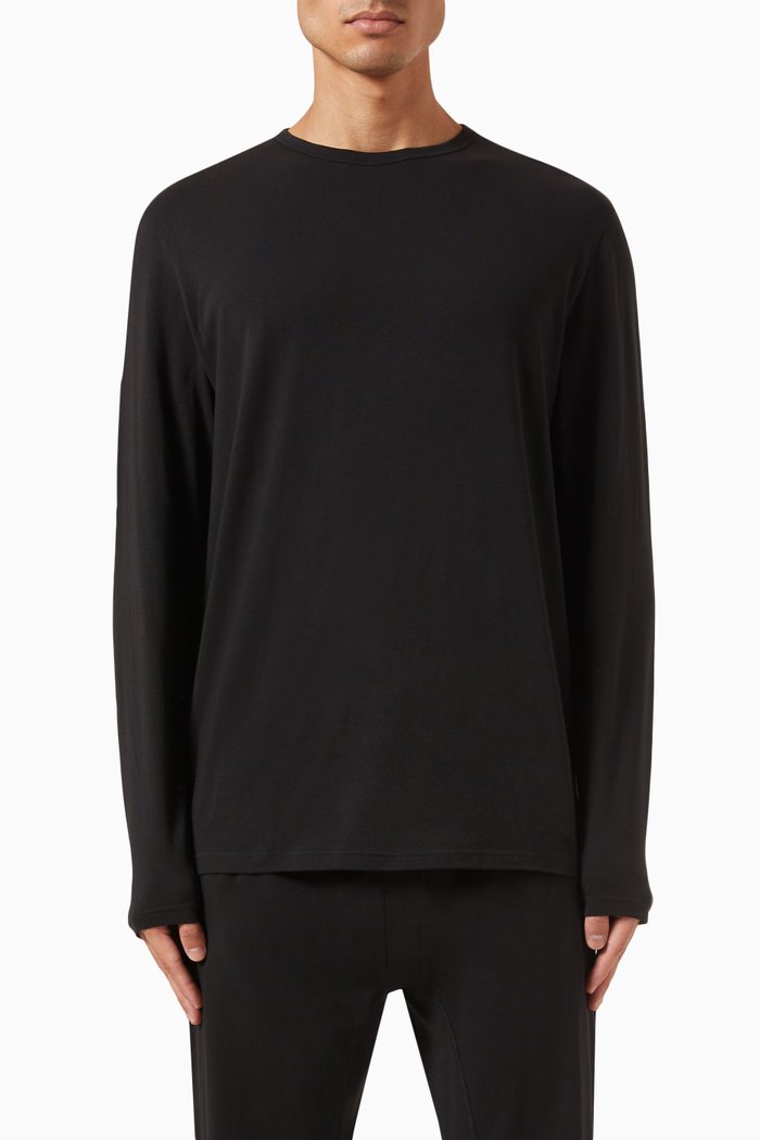 

Pyjama Set in Cotton-stretch, Black