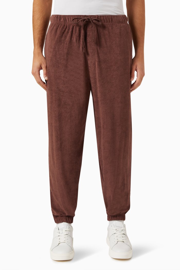 Cozy Lounge Sweatpants in Cotton-jersey, Brown