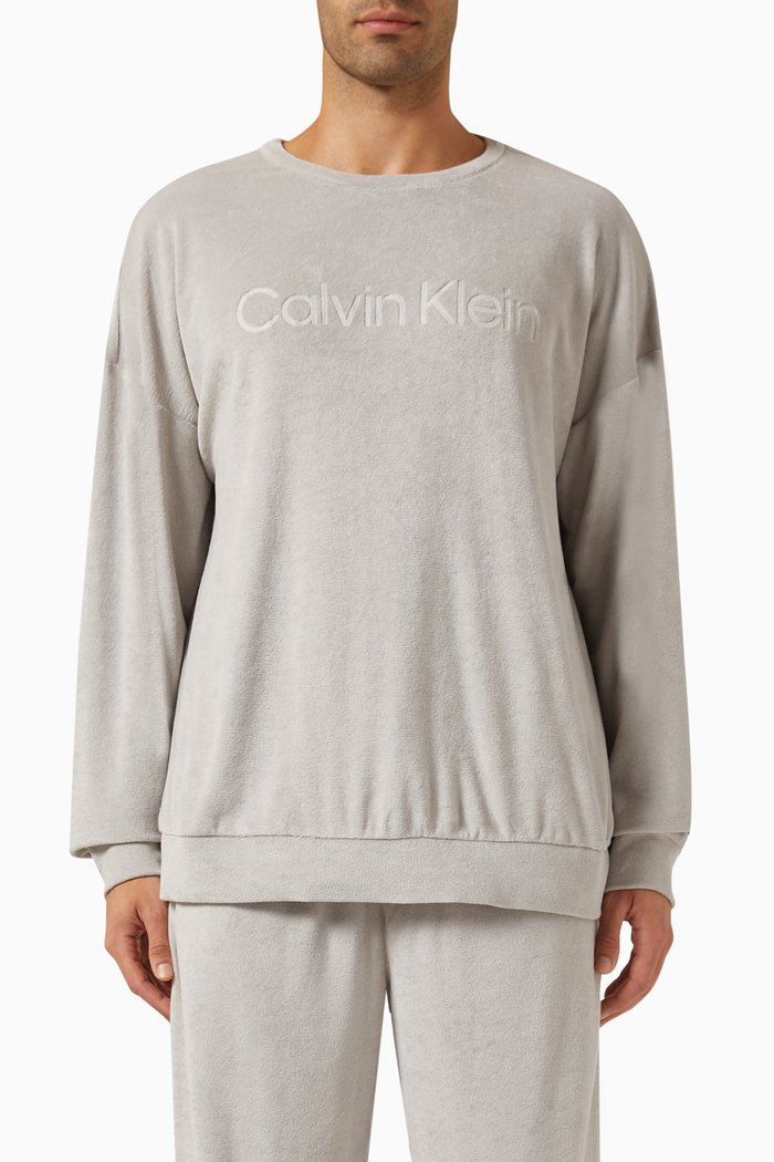 

Lounge Sweatshirt in Cotton-blend, Grey