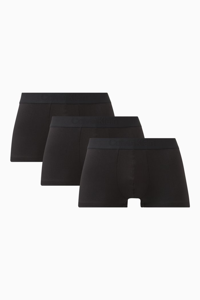 

Logo Low-rise Trunks, Set of 3, Black