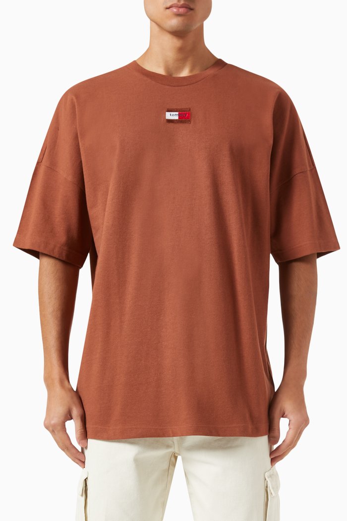 

Essential Logo T-shirt in Cotton-jersey, Brown