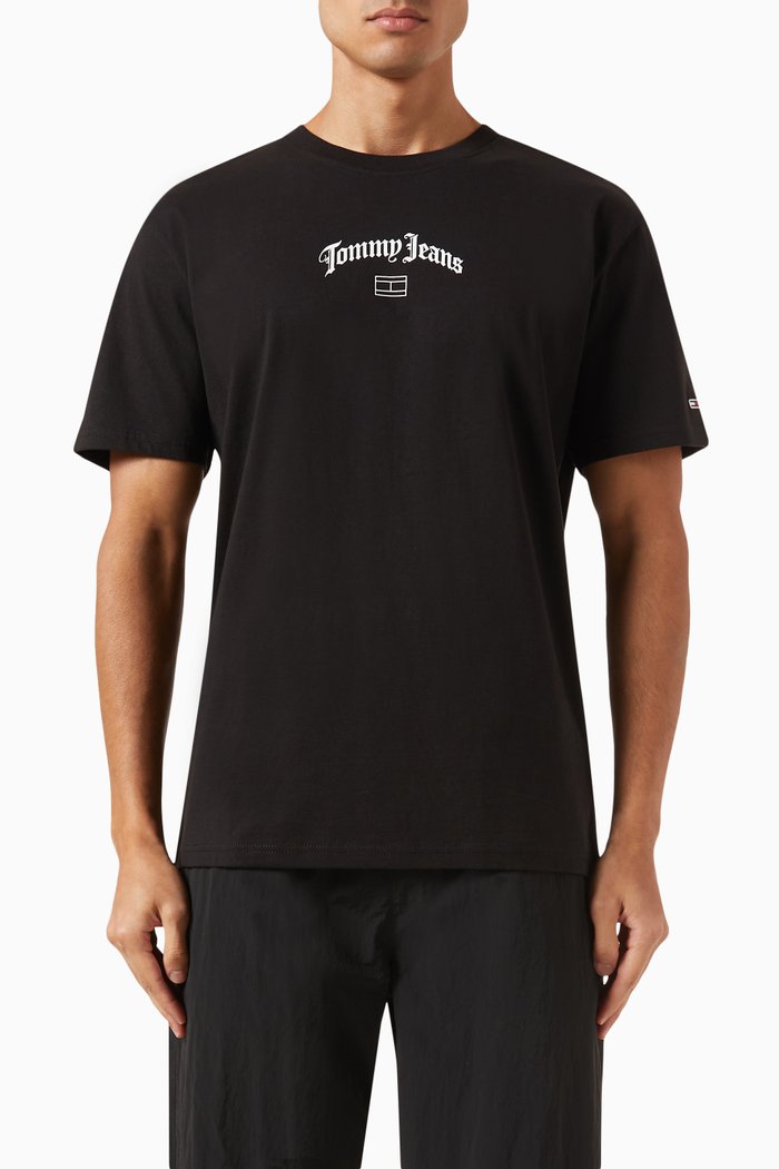 Arch Logo Classic T-shirt in Cotton, Black