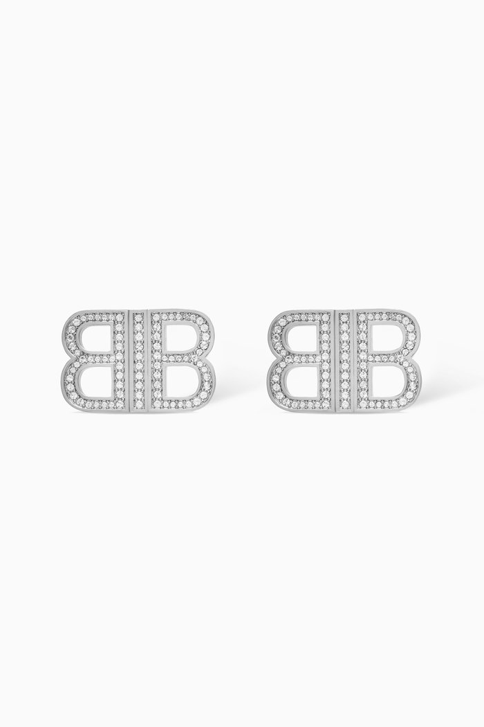 

BB 2.0 XS Rhinestones Earrings in Brass, Silver