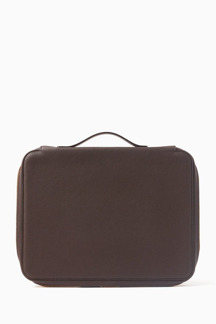 

13 Laptop Case in Leather, Brown
