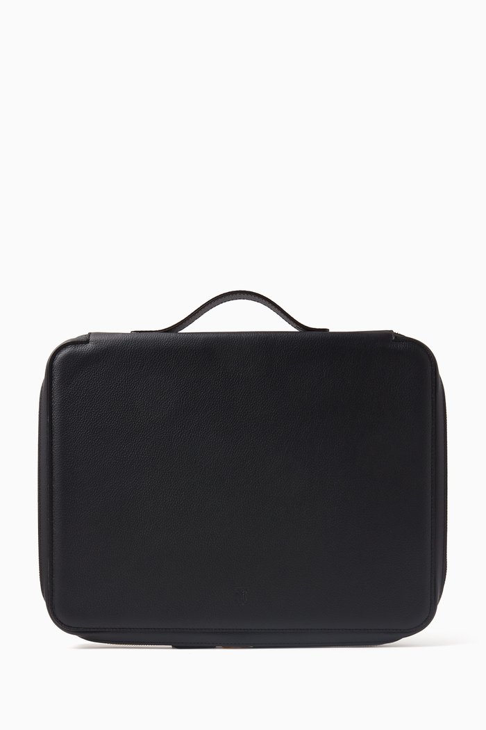 

13 Laptop Case in Leather, Black