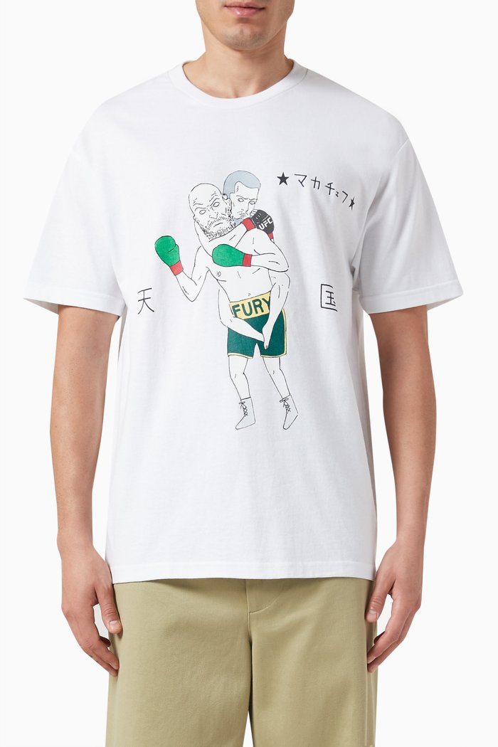 

Graphic-print T-shirt in Cotton, White