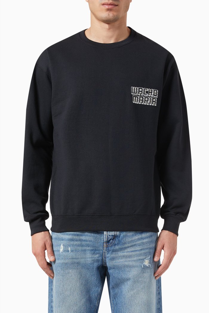 

Logo-print Sweatshirt in Cotton, Black