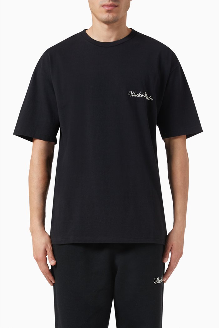 

Logo-print T-shirt in Cotton, Black