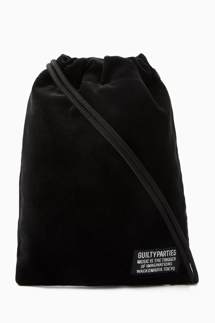 

Shoulder Pouch in Velvet, Black