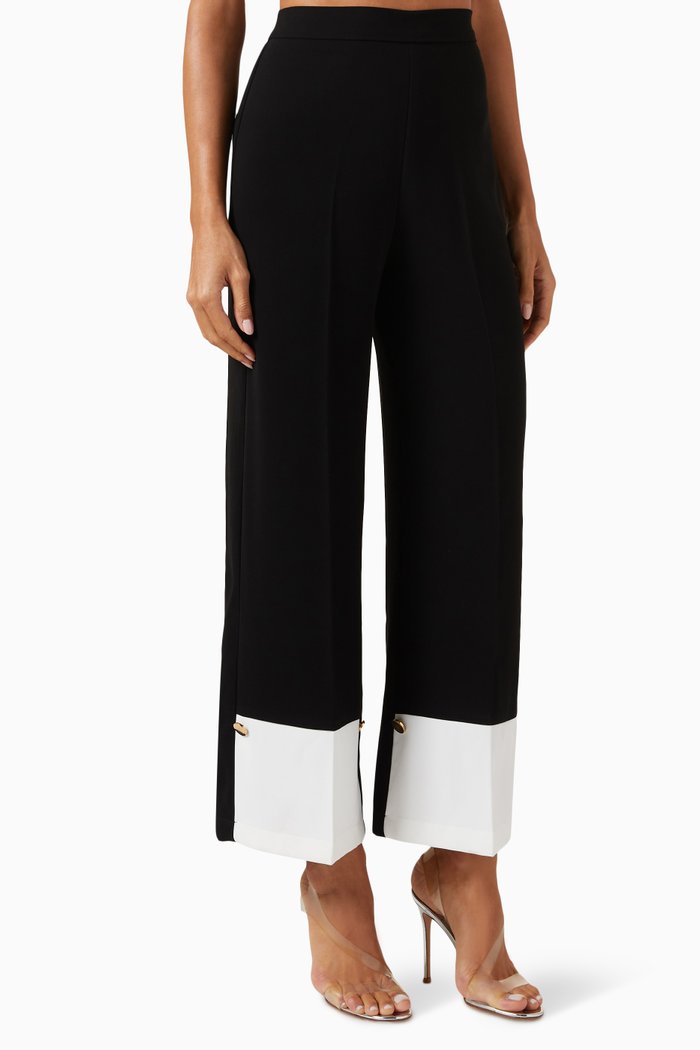 

Monochrome Pants in Crepe, Black