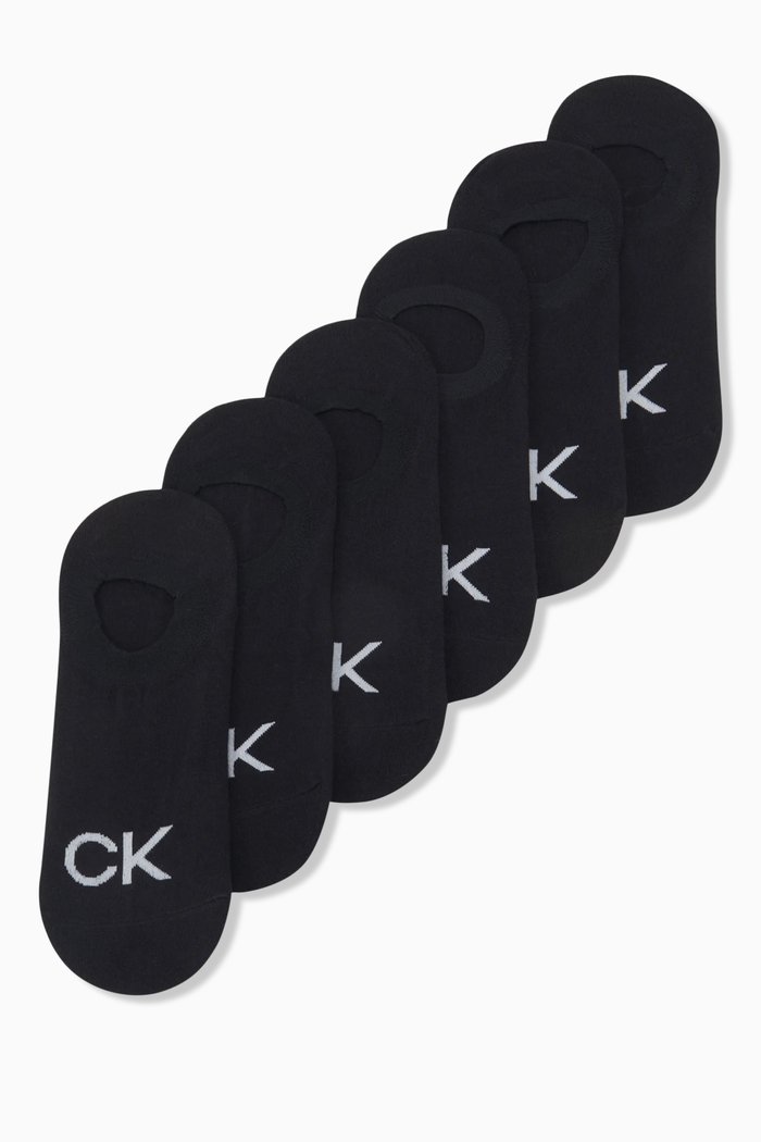 

Albert Footie High-cut Socks, Set of 6, Black