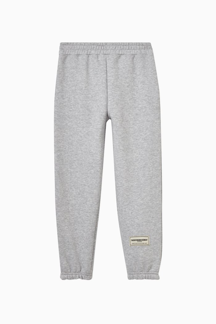 

Logo Sweatpants in Organic Cotton, Grey