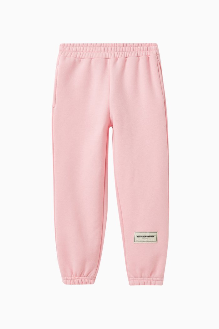 

Logo Sweatpants in Organic Cotton, Pink