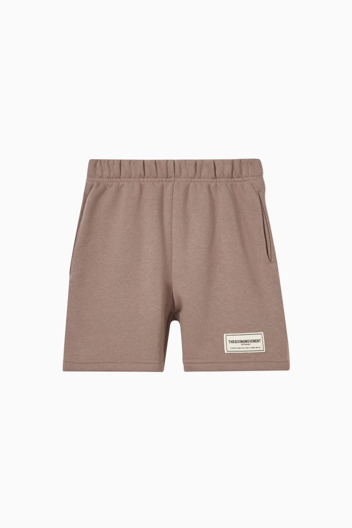 

Lounge Shorts in Organic-cotton Blend, Brown