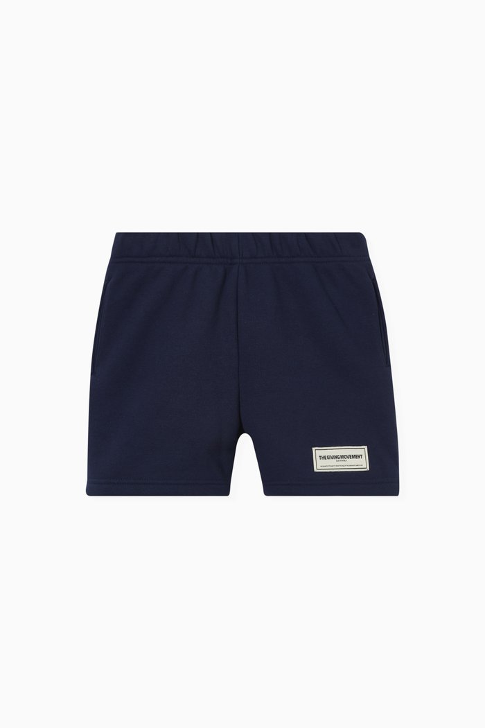 

Lounge Shorts in Organic-cotton Blend, Blue