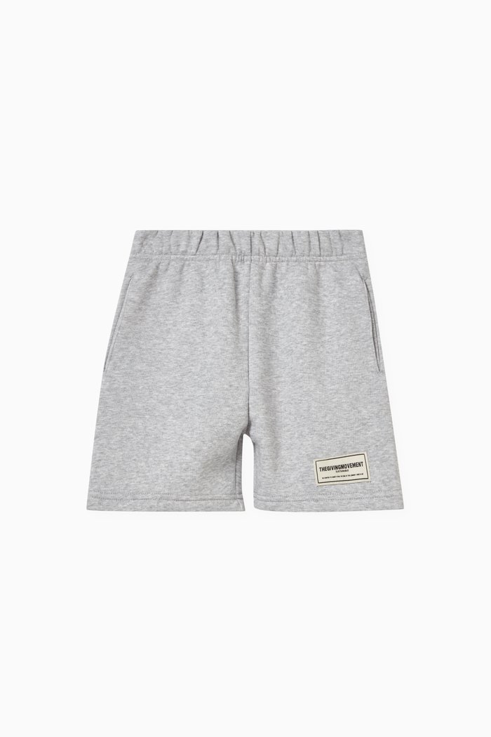 

Lounge Shorts in Organic-cotton Blend, Grey