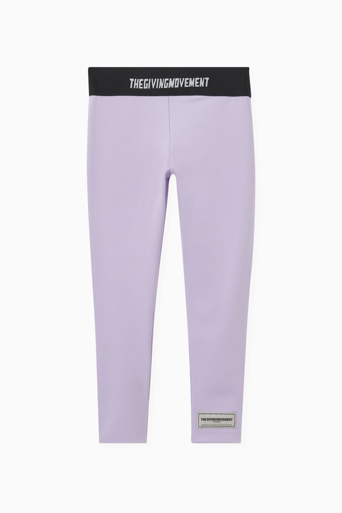 

Logo Tape Leggings in Light Softskin100©, Purple