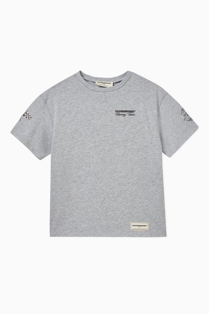 

Oversized Biker T-shirt in COTTONSEY100©, Grey