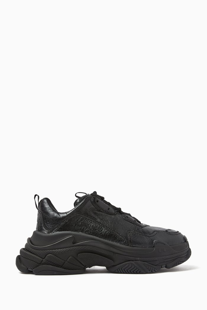 

Triple S Sneakers in Arena Lambskin, Black