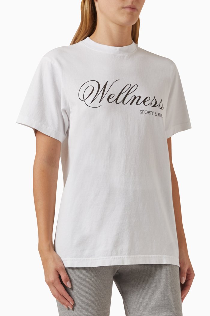 

Carlyle Logo Print T-Shirt in Cotton, White