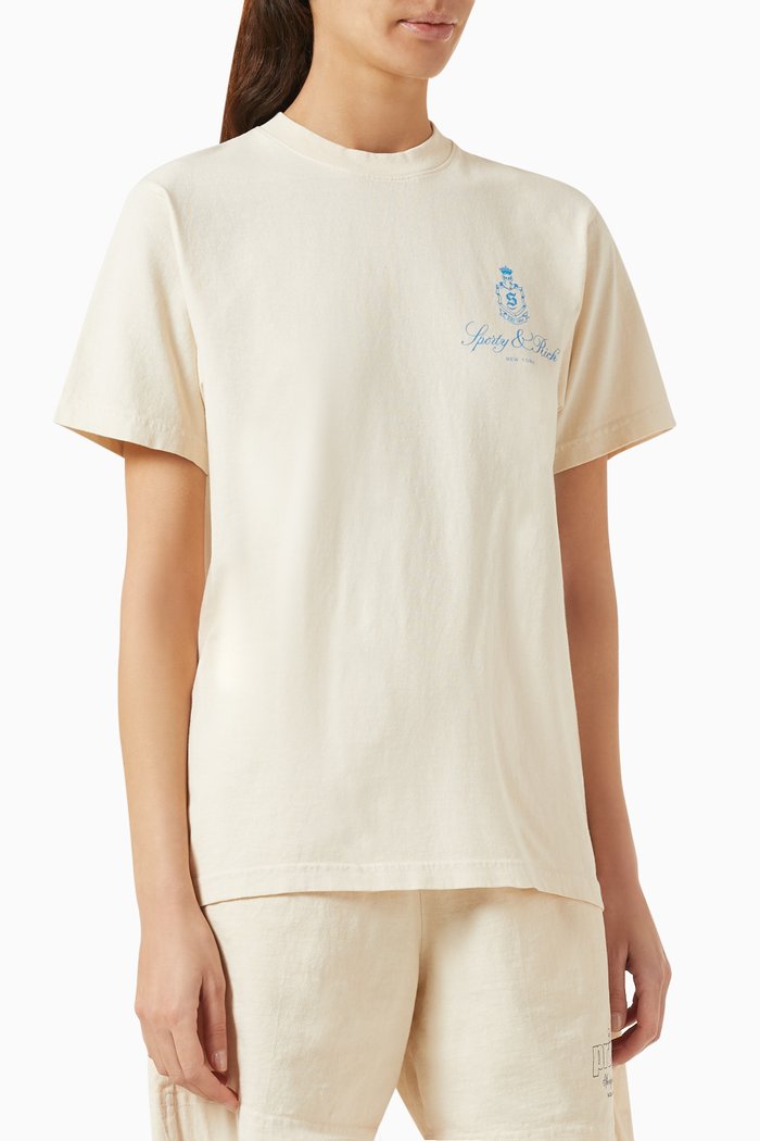 

Vendome Logo T-shirt in Cotton, Neutral