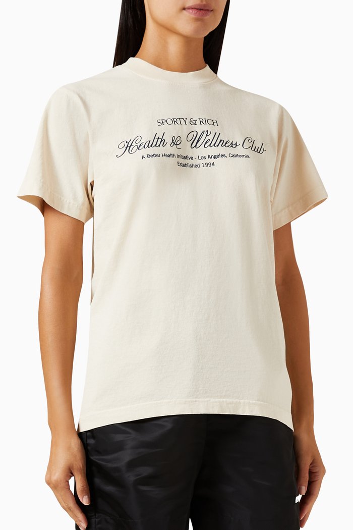 

H&W Club T-shirt in Cotton-jersey, Neutral