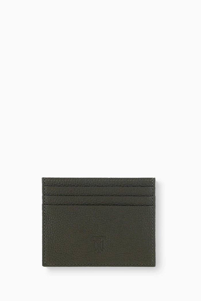 

Card Holder in Leather, Green