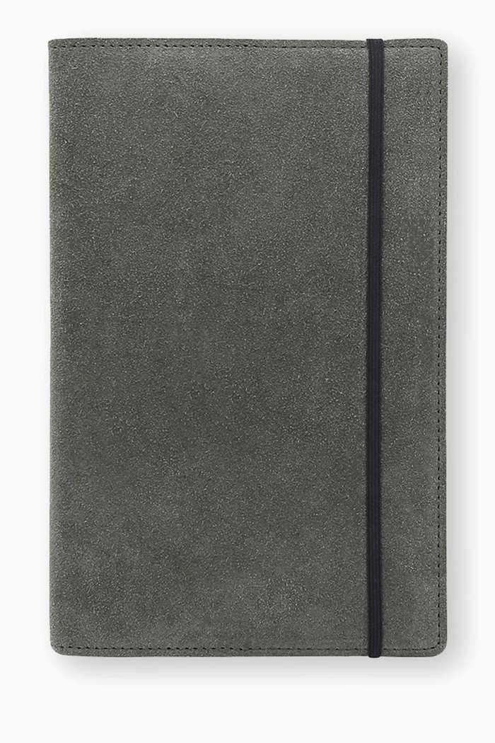 

Large Notebook Cover in Suede, Grey