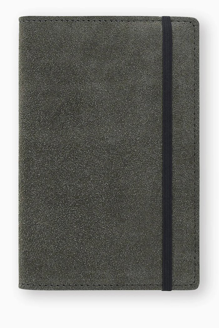 

Small Notebook Cover in Suede, Grey