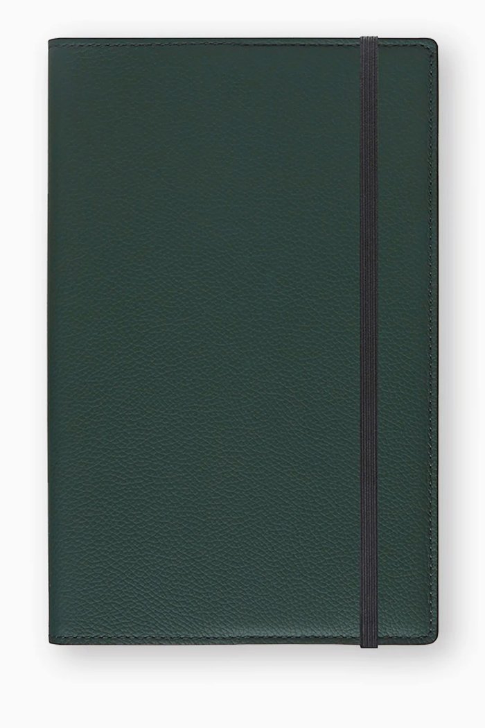 

Small Notebook Cover in Suede, Green