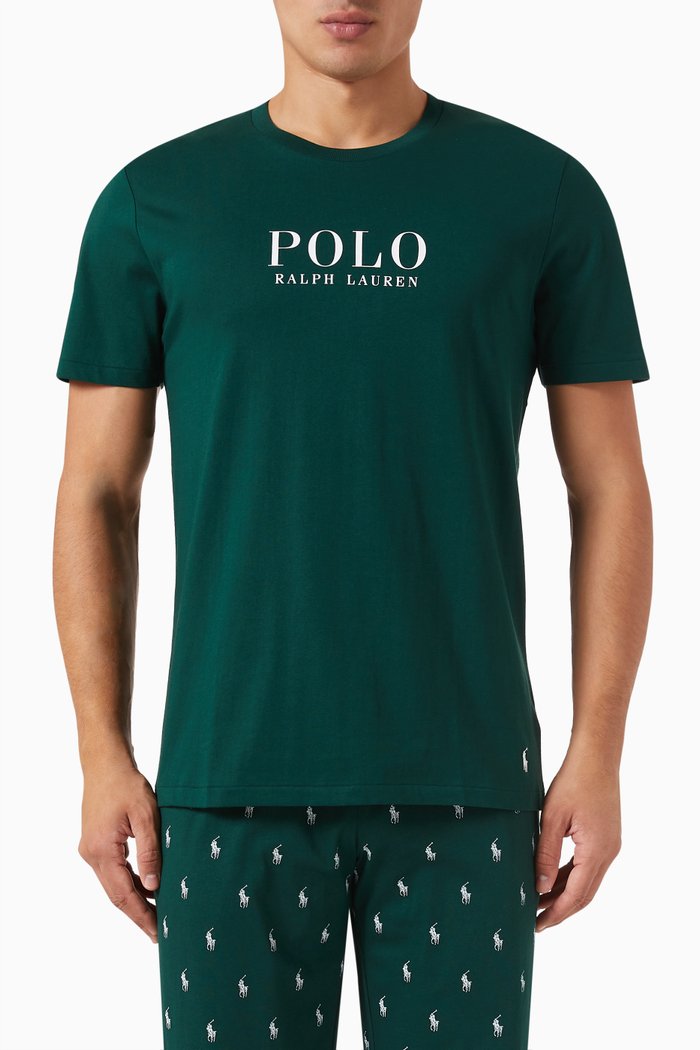 

Sleep T-shirt in Cotton Jersey, Green