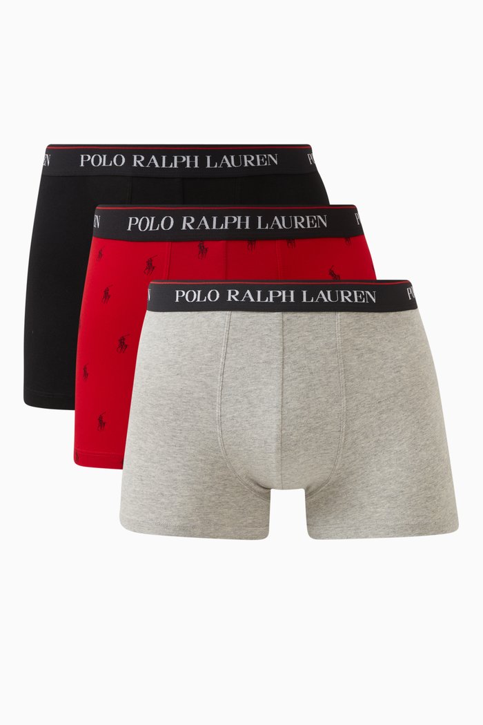

Classic Trunks in Stretch Cotton, Set of 3, Multicolour