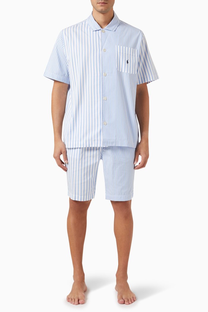 

Striped Pyjama Set in Cotton, Multicolour