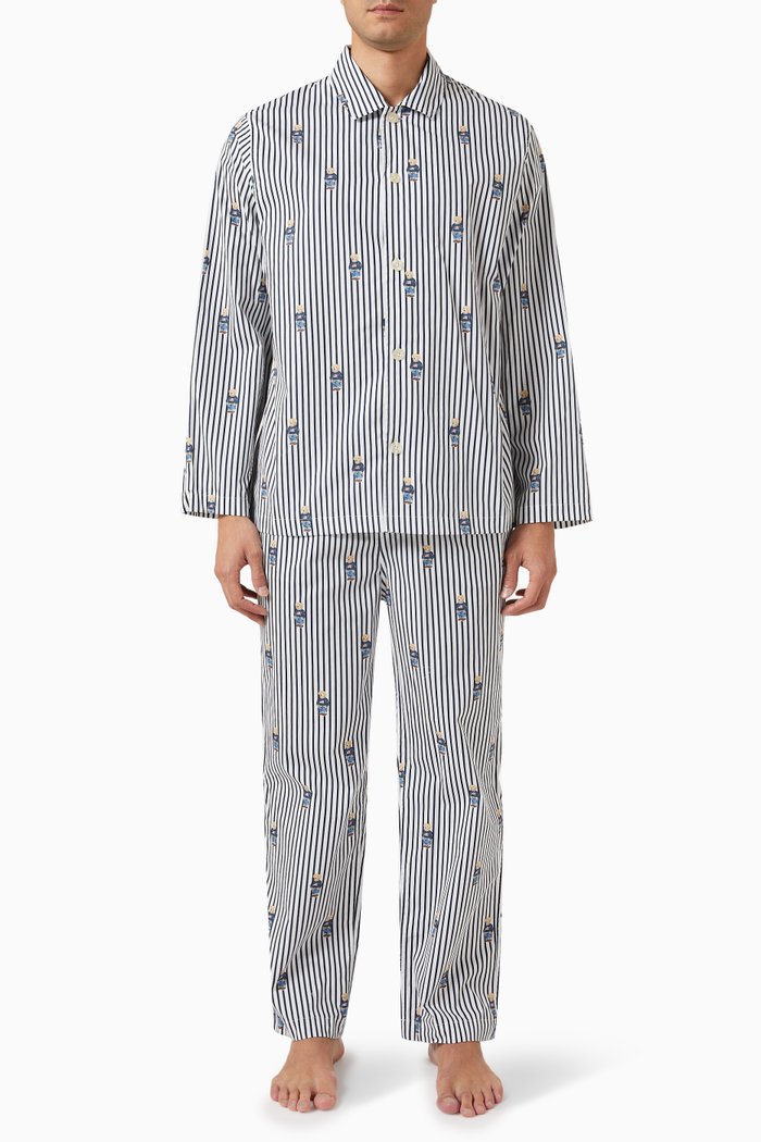 

Logo Pyjama Set in Cotton, Multicolour