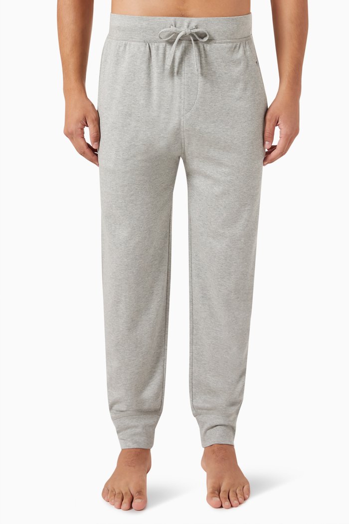 Sleep Jogger Pants in Cotton, Grey