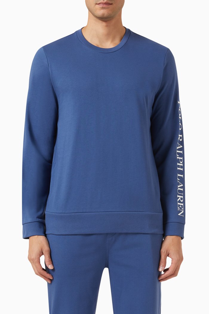

Logo T-shirt in Jersey, Blue